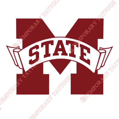 Mississippi State Bulldogs Customize Temporary Tattoos Stickers NO.5130